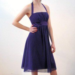 Alfred Angelo Empire Waist Vintage Halter Cocktail Dress Taylor Swift inspo